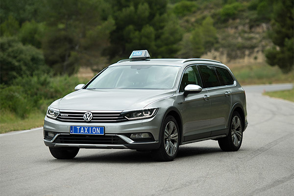 Taxion. Flota taxis de grans marques.